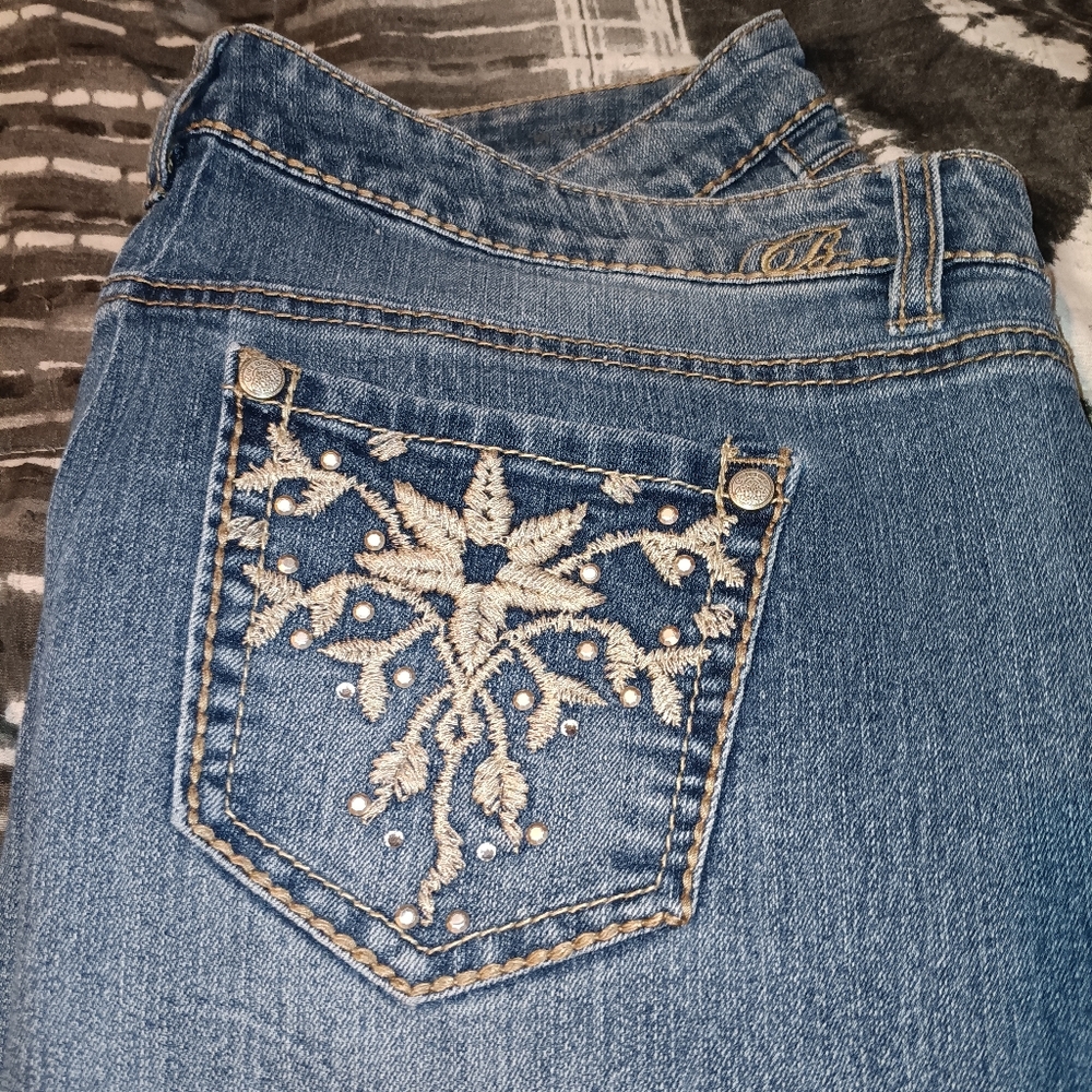 Code Bleu womens Maya slim straight jeans size 16 petite